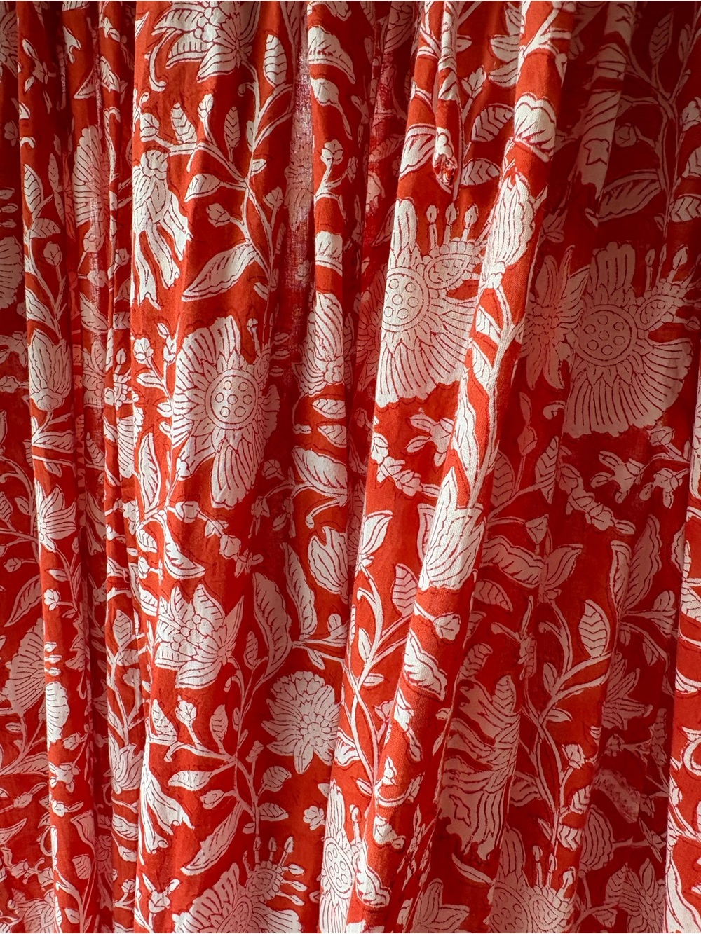 NWOT Indian Blockprint Cotton Dress - Picture 2 of 2